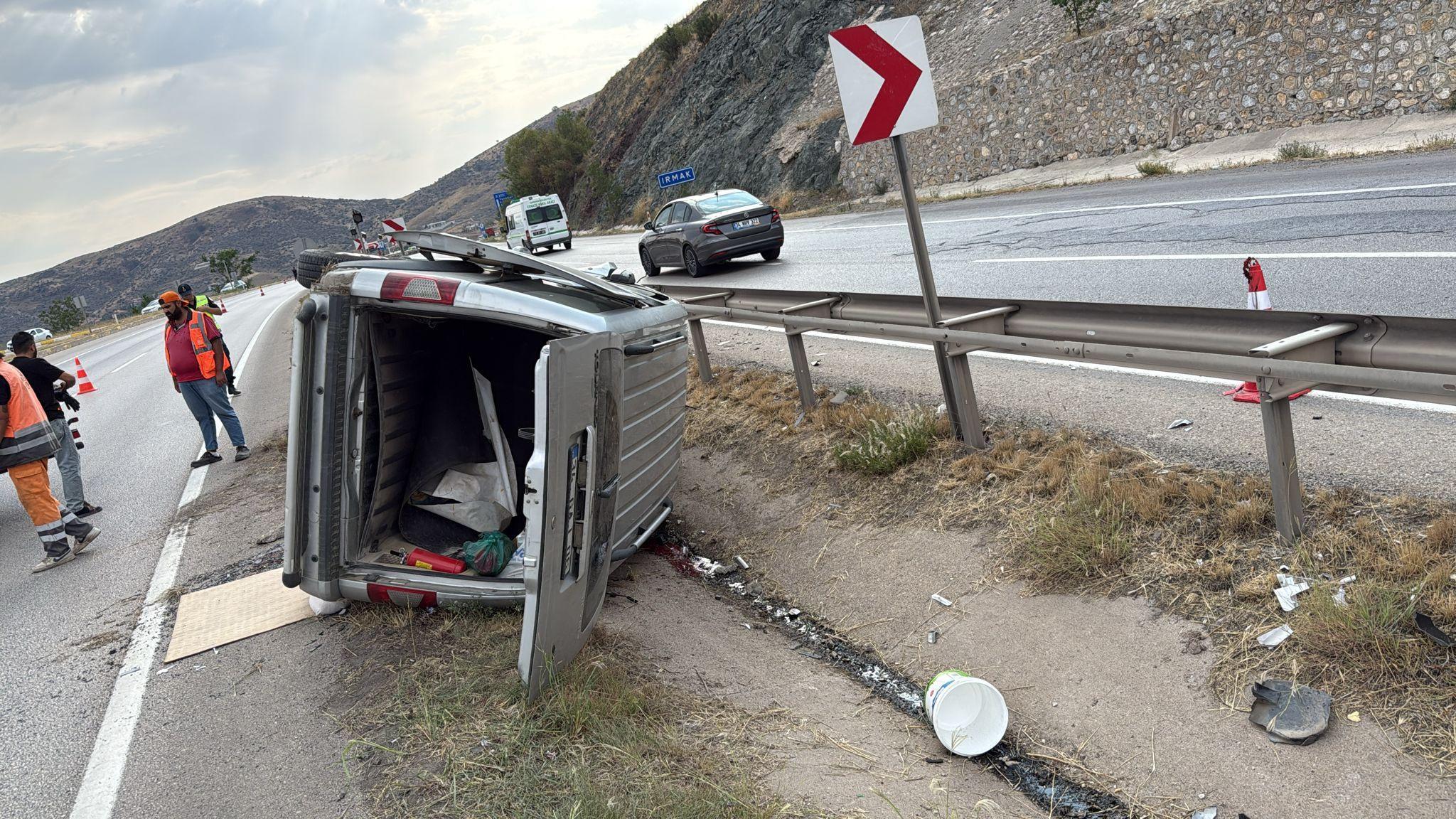 Kırıkkale'de Kaza Sonucu 1 Kişi Hayatını Kaybetti, 1 Kişi Ağır Yaralandı.