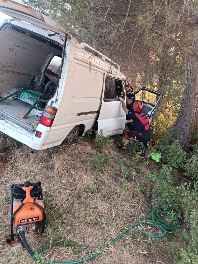 Balıkesir'de kaza sonucu 6 kişi yaralandı.