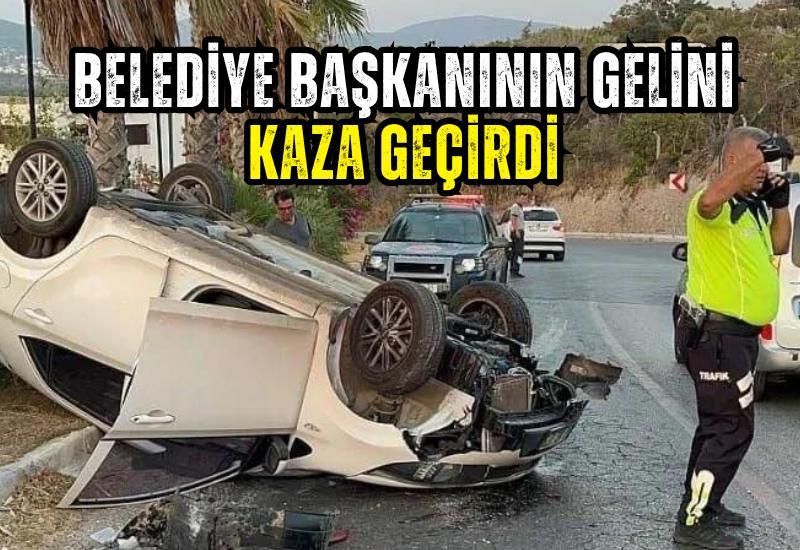 Belediye başkanının torunu kaza yaptı.