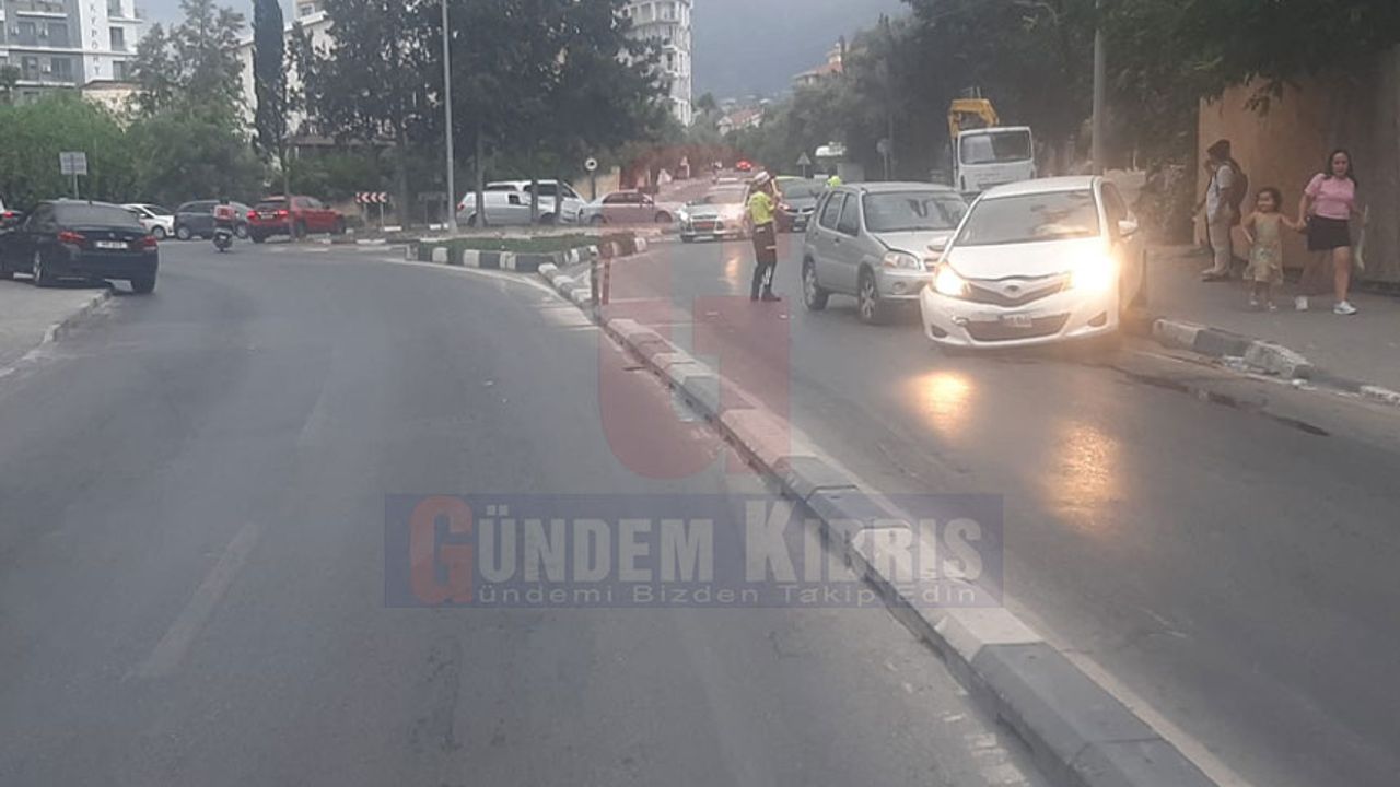 Girne'de endişe veren kaza... Araç sürücüsü alkollü çıktı!