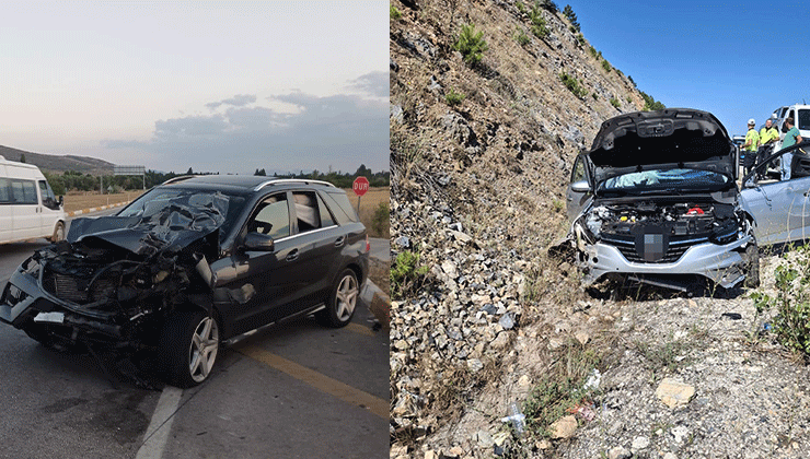 Konya'da 3 ayrı trafik kazasında 6 kişi yaralandı.