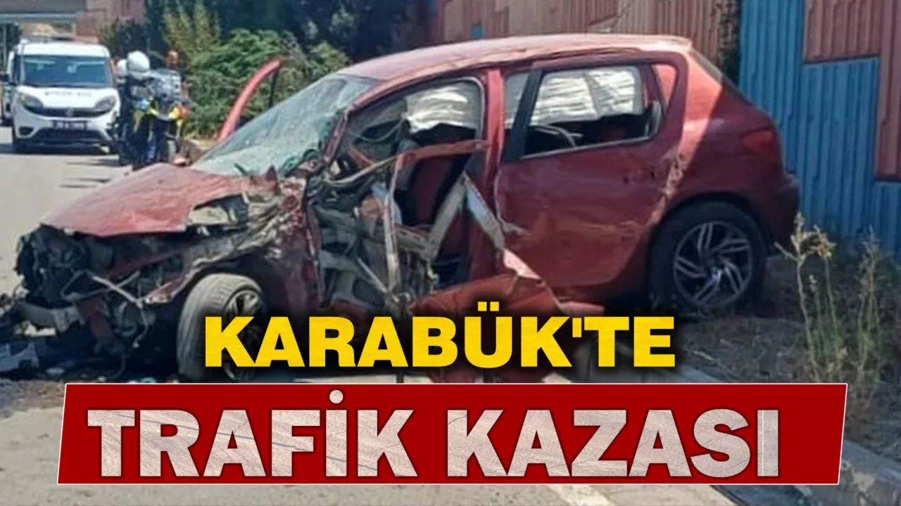 Karabük'te trafik kazasında bir kişi yaralandı.
