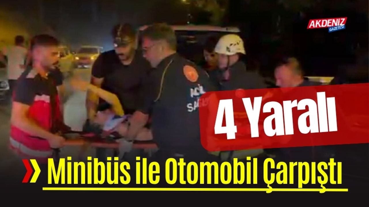 Osmaniye'de trafik kazası nedeniyle 4 kişi yaralandı.