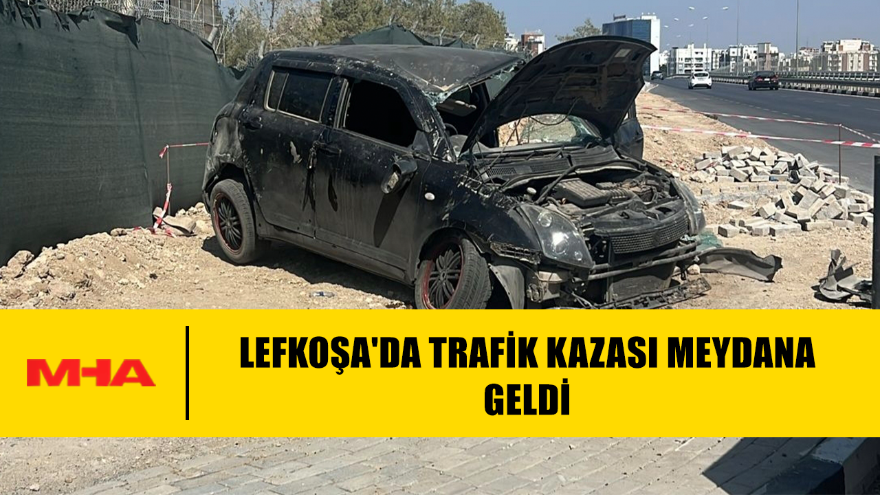 LEFKOŞA'DA TRAFİK KAZASI OLDU...