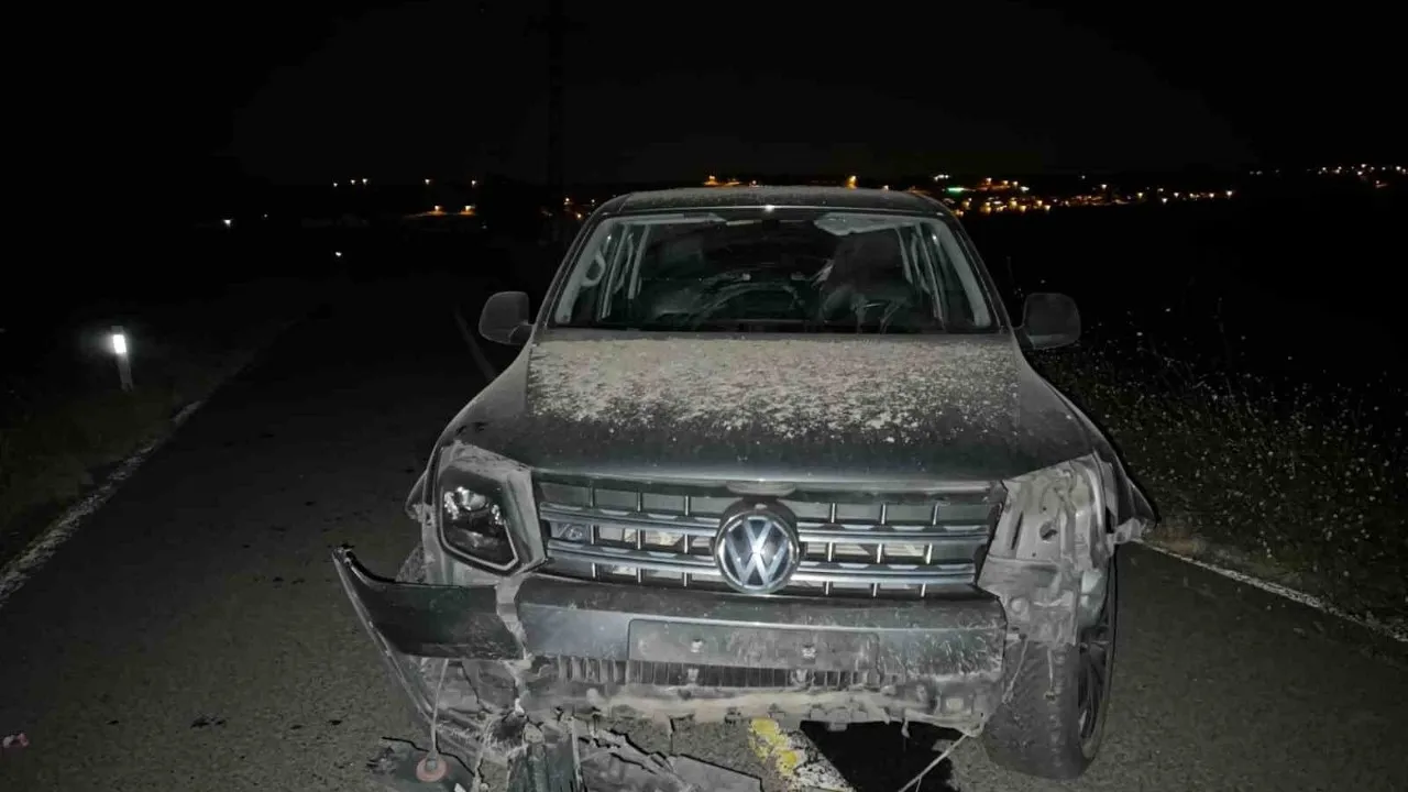 Tekirdağ Muratlı'da kaza: Kapalı yolda 2 yaralı var, 1'inin durumu ağır.