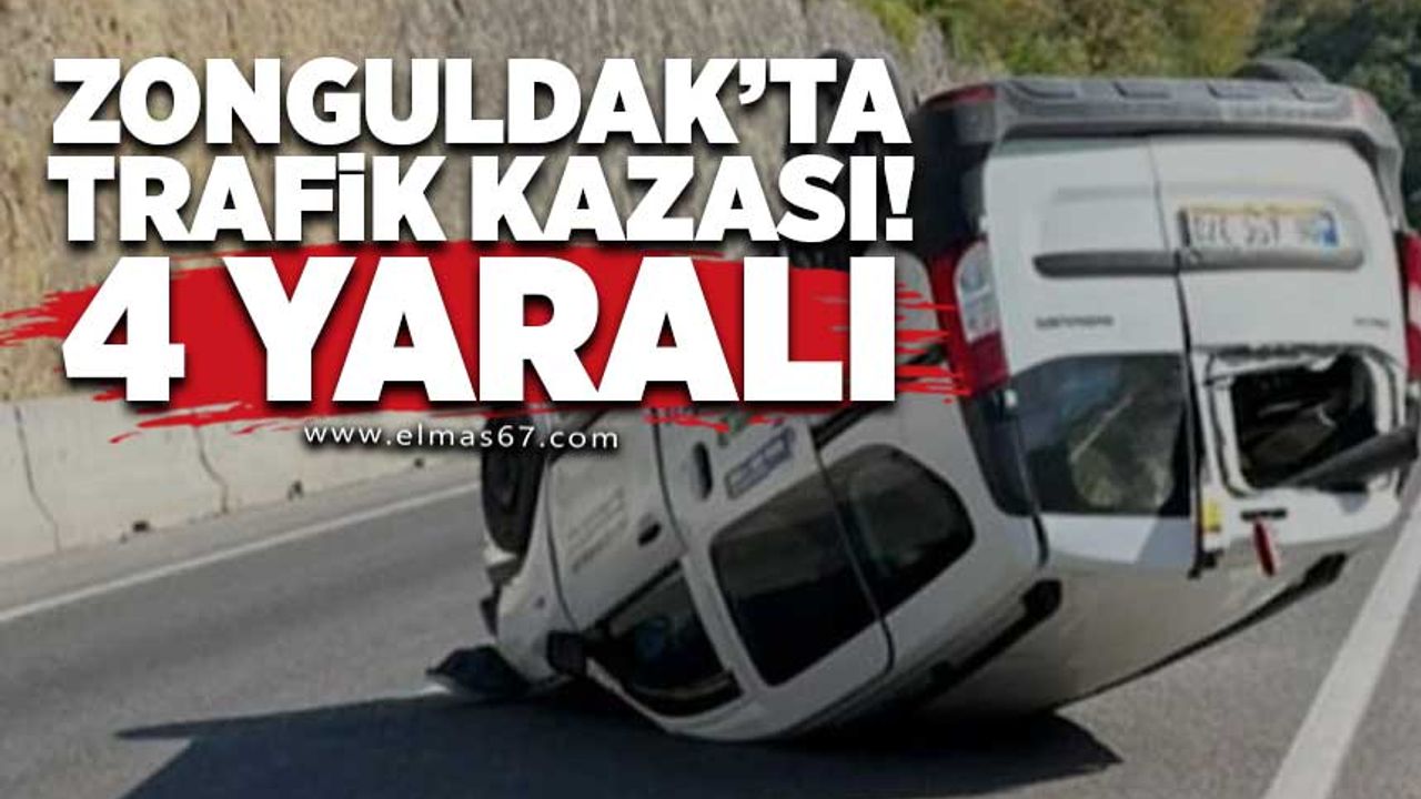 Zonguldak'ta Trajik Kazada 4 Kişi Yaralandı