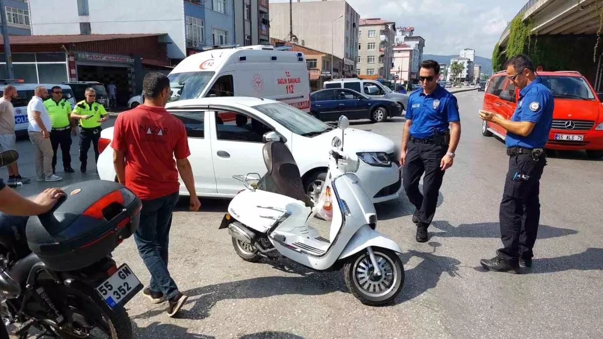 Samsun'da trafik kazası geçirildi: 1 kişi yaralandı.