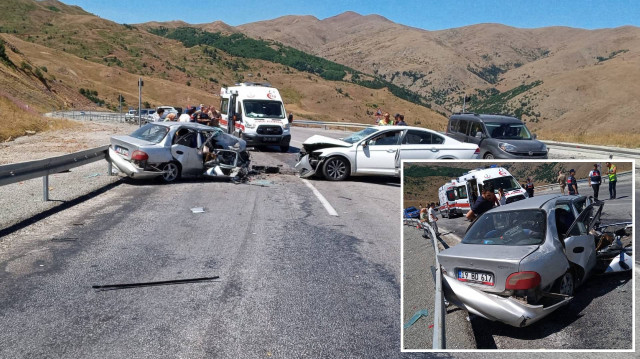 Erzincan'da şiddetli kaza: 3 ölü, 1 ağır yaralı ve 6 yaralı var.