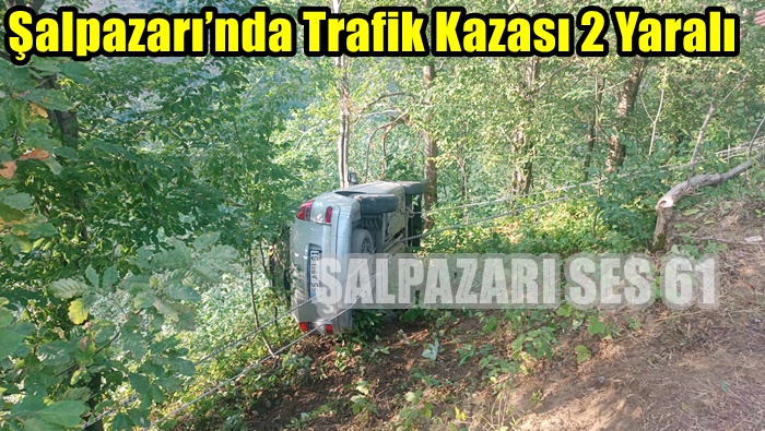 Şalpazarı'nda Kaza Sonucu 2 Kişi Yaralandı.