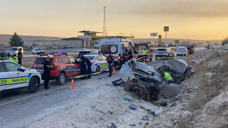 Gaziantep'te trajik kaza: 3 ölü, 3 yaralı.