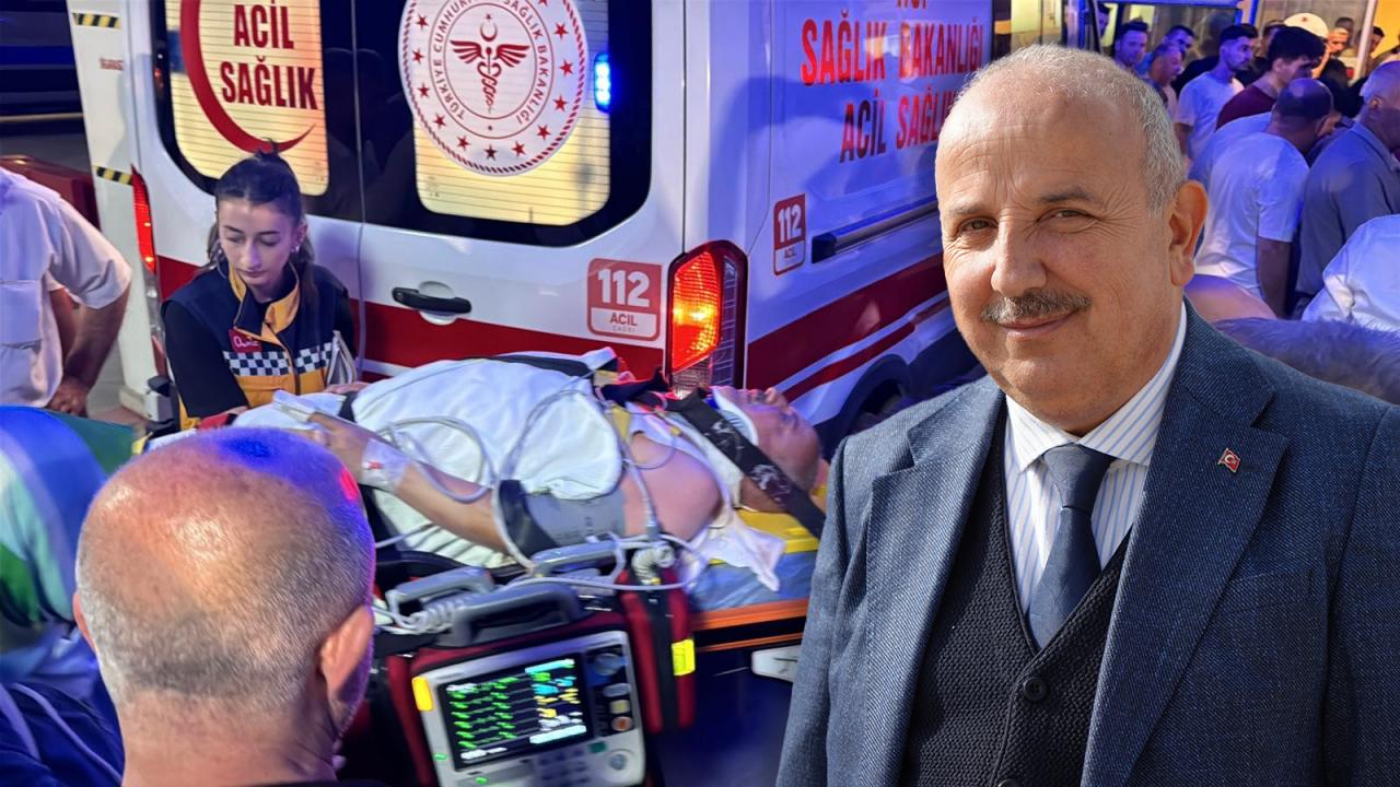 AK Partili Belediye Başkanı kaza yaptı, aracı devrildi!