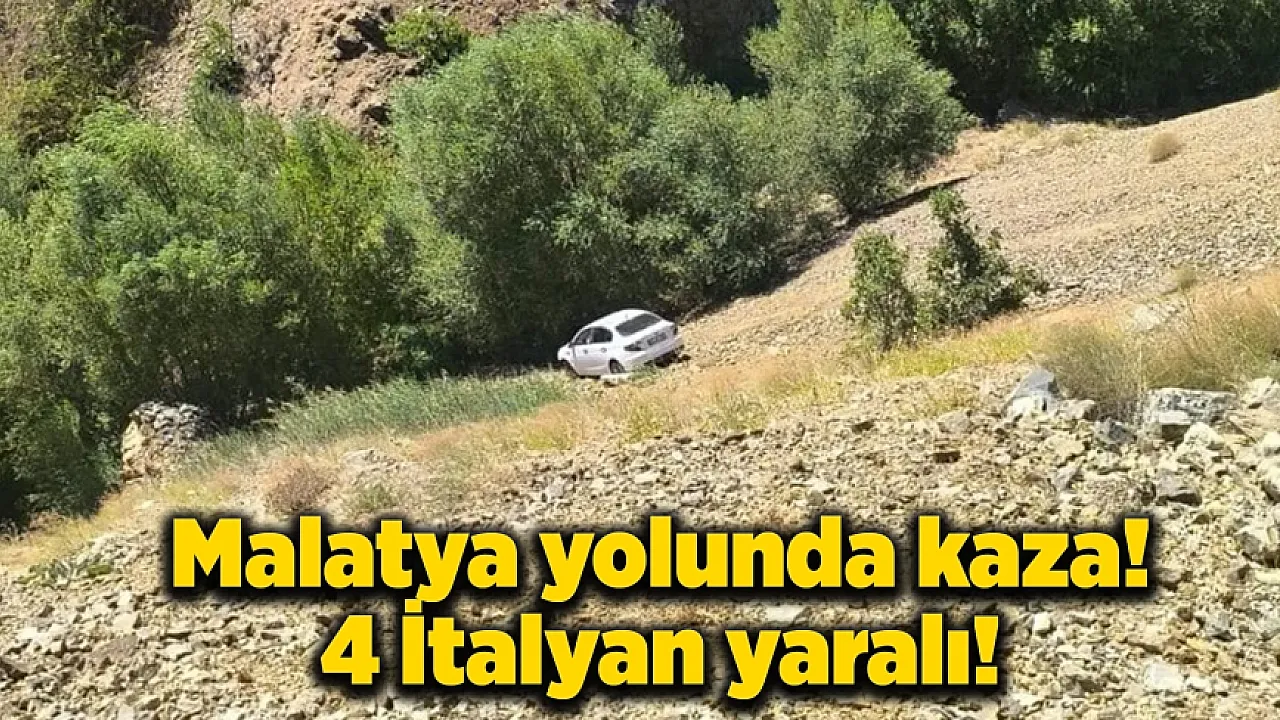 Sincik-Malatya yolunda trafik kazası: 4 İtalyan yaralandı