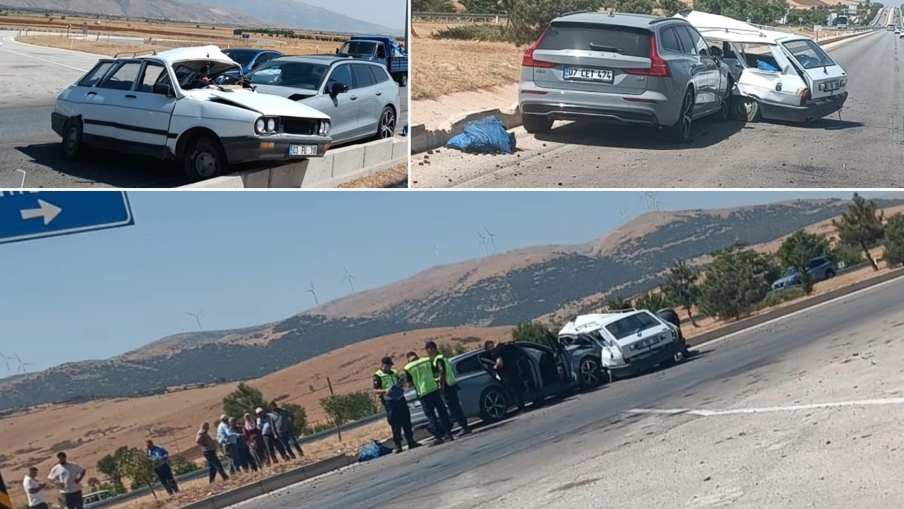Kavşak çarpışmasında 1 ağır ve 6 kişi yaralandı.