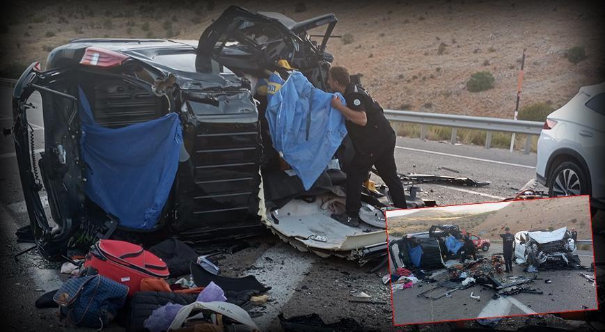 Malatya-Kayseri yolu feci kazada 4 kişi hayatını kaybetti, 2 kişi yaralandı.