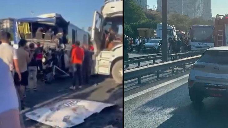 TEM Otoyolu'nda kaza meydana geldi, trafik akışı durma noktasına geldi. Can kayıpları ve yaralılar var.
