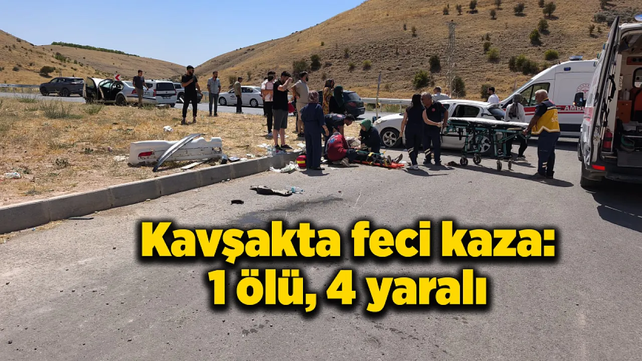TİGEM kavşağında feci kaza: 1 kişi hayatını kaybetti, 4 kişi yaralandı.