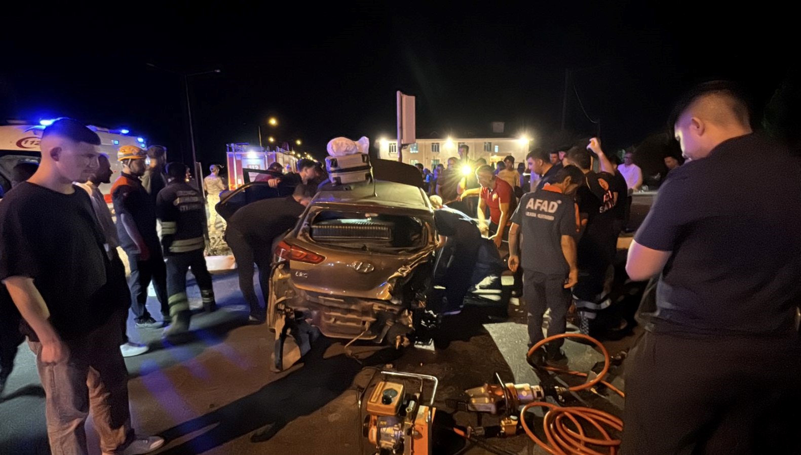 Erzincan'da ardı ardına meydana gelen trafik kazası