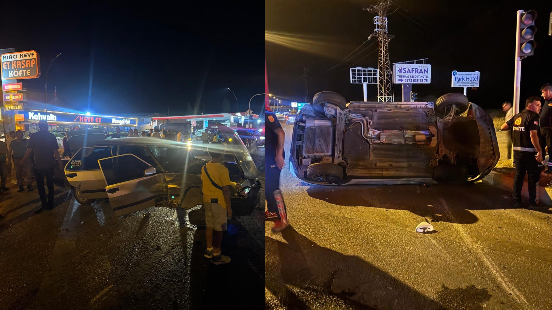 Afyonkarahisar’da trafik kazasında 4 kişi yaralandı.