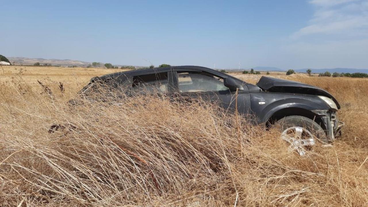 Balıkesir'de kaza sonucu 2 kişi yaralandı.