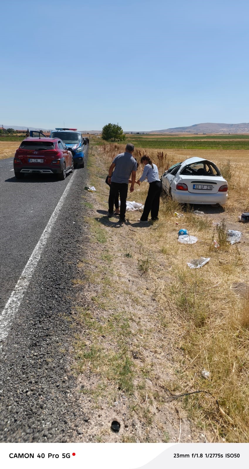 Hırka Köyü'nde kaza! Araç metrelerce devrildi… – Güncel Haberler