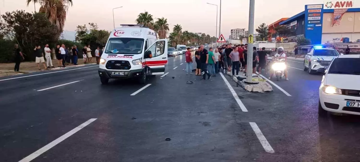 Gazipaşa'da Trafik Olayında Bir Kişi Yaralandı