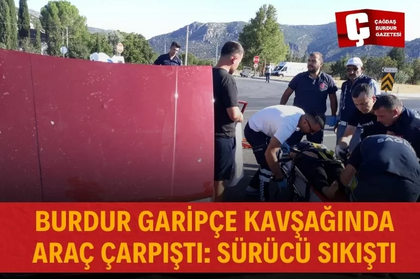 Burdur-Korkuteli yolu korkutan kaza: Can kaybı olmadı