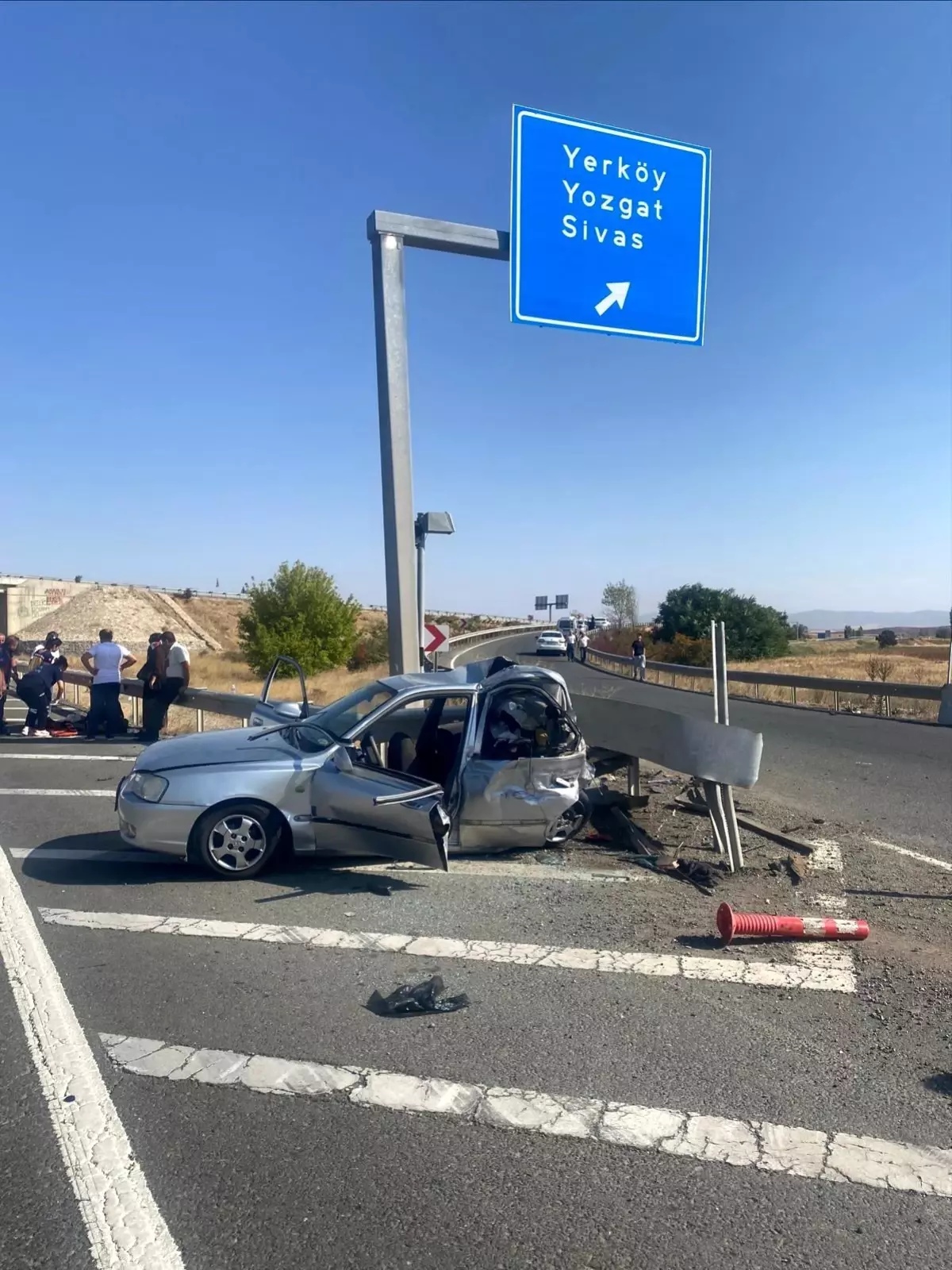 Kırıkkale'de trafik kazasında genç bir kişi hayatını kaybetti.