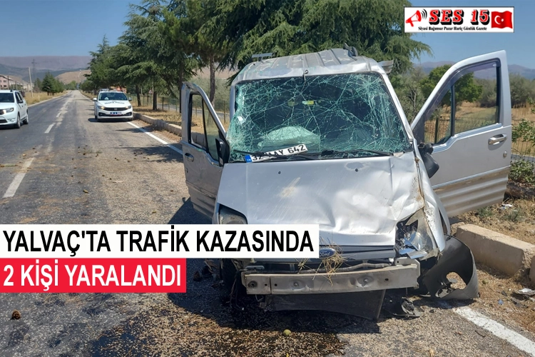 Yalvaç'ta Kaza Sonucu 2 Kişi Yaralı.