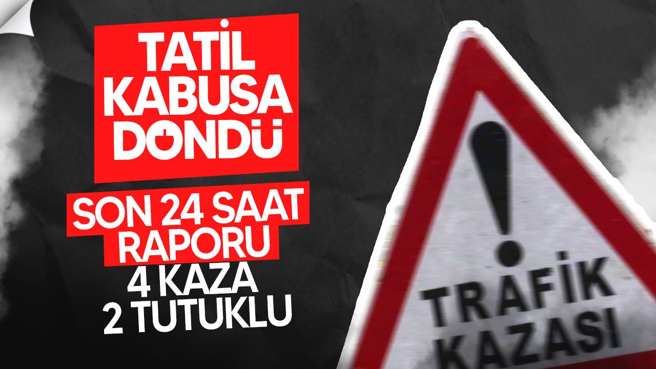 KKTC'de bir gün içerisinde meydana gelen dört trafik kazasında iki yaralı ve iki alkollü sürücü tutuklandı.