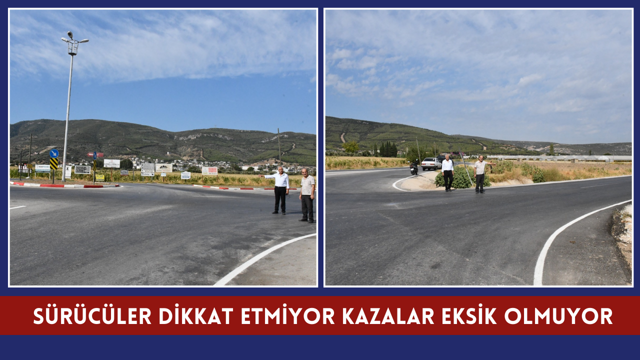 Muhtarlar, kavşaklardaki kazaların durmasını istiyor.