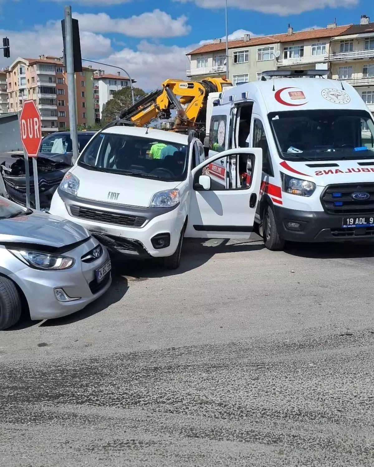Çorum'da 2 kişi yaralı: Trafik kazası