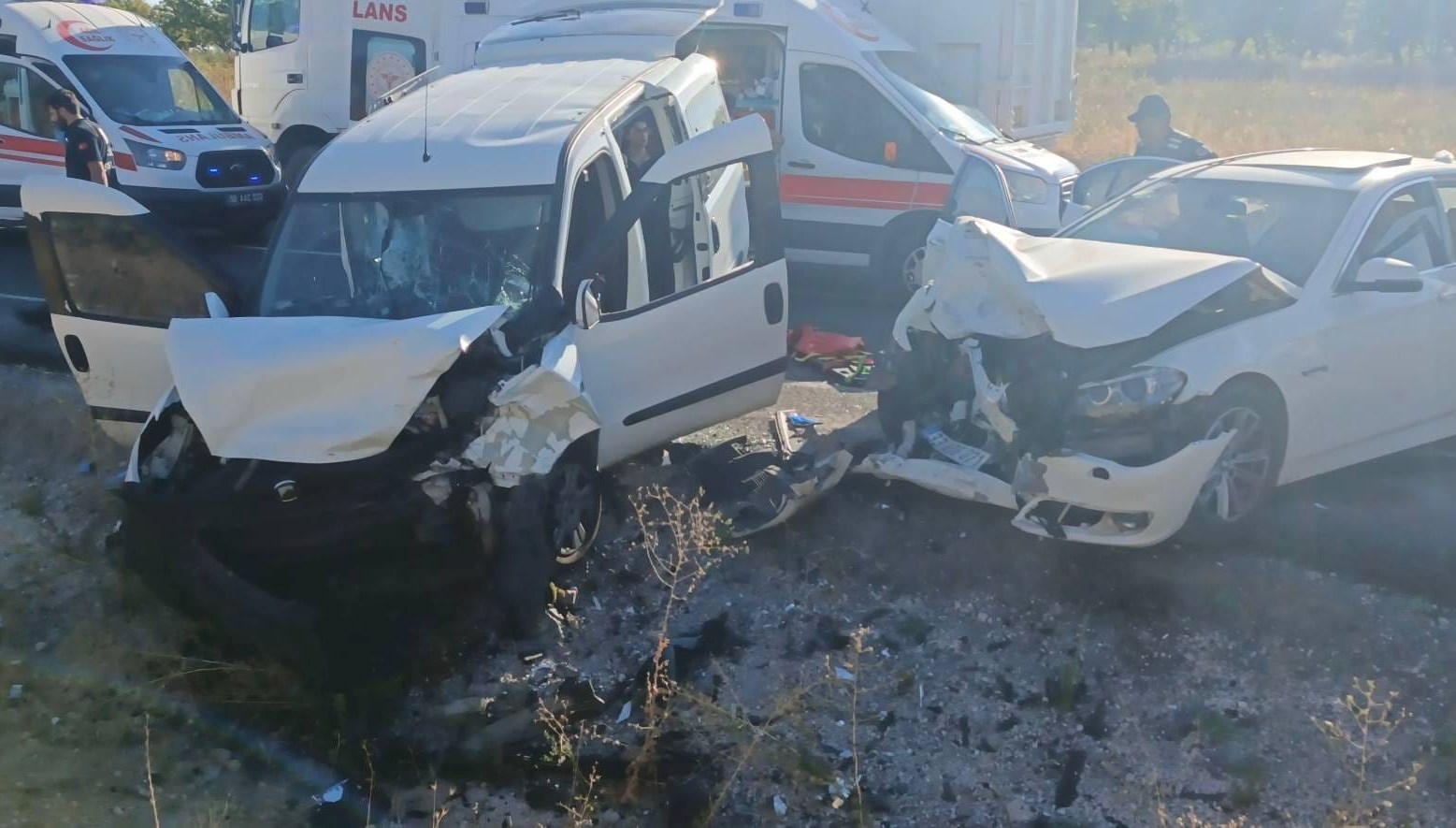 Nevşehir'de kaza sonucu 14 kişi yaralandı.