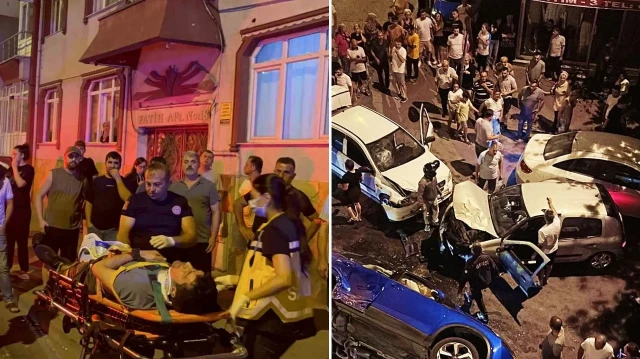Zincirleme kaza Tekirdağ sokaklarını savaş alanına çevirdi.