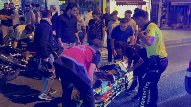 Çorlu'da kaza: İki kişi yaralı.