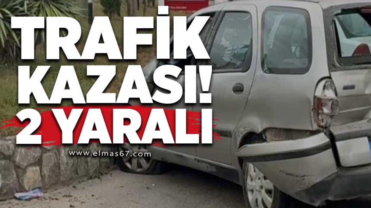 Trafik olayında 2 kişi yaralandı.