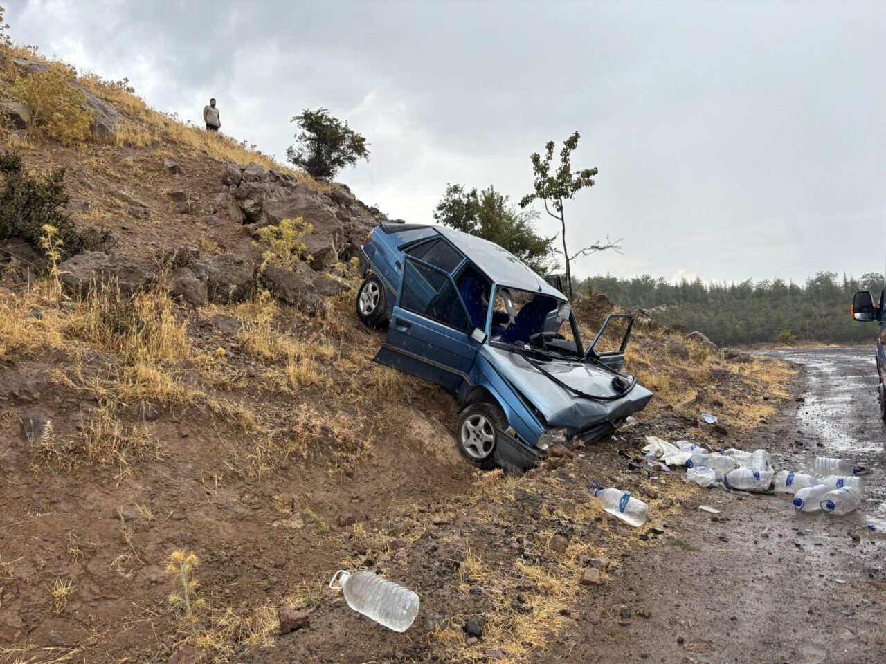 Uşak'ta trafik kazasında 5 kişi yaralandı.