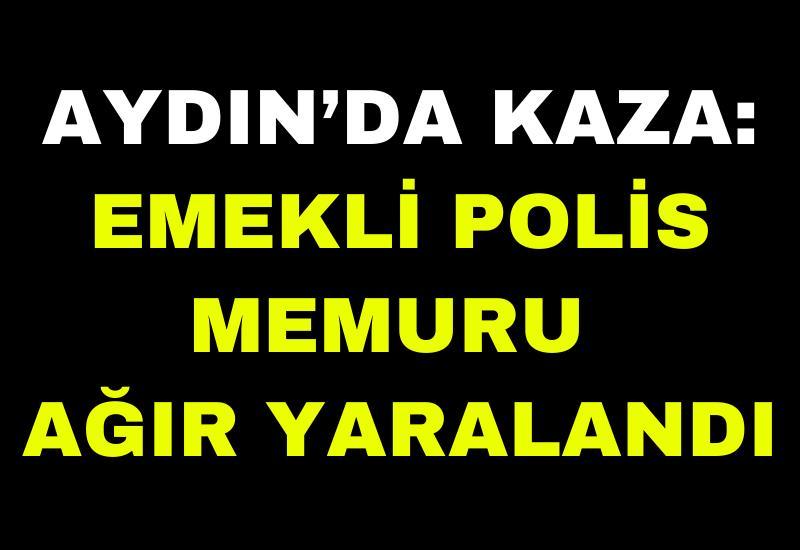 Aydın'da trafik kazasında emekli polis memuru ağır şekilde yaralandı.