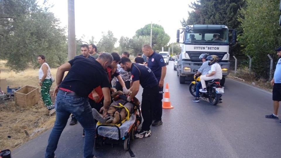 Kazadan dolayı 1 kişi yaralandı.