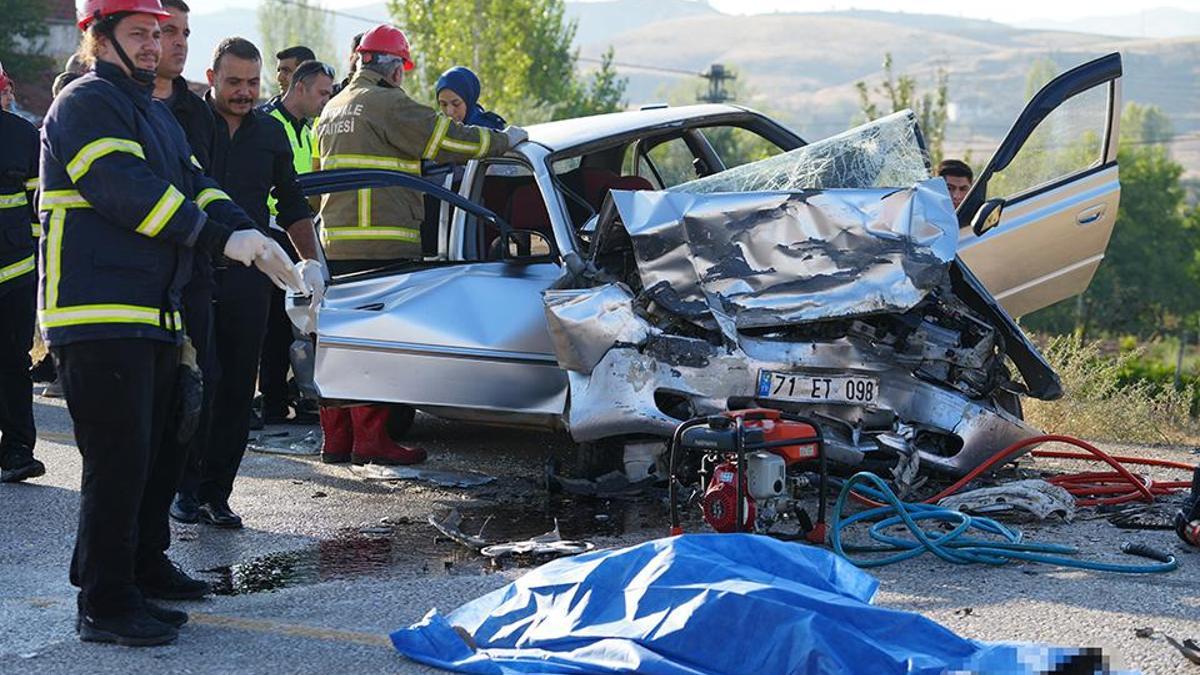 Kırıkkale'de yaşanan ölümcül trafik kazası
