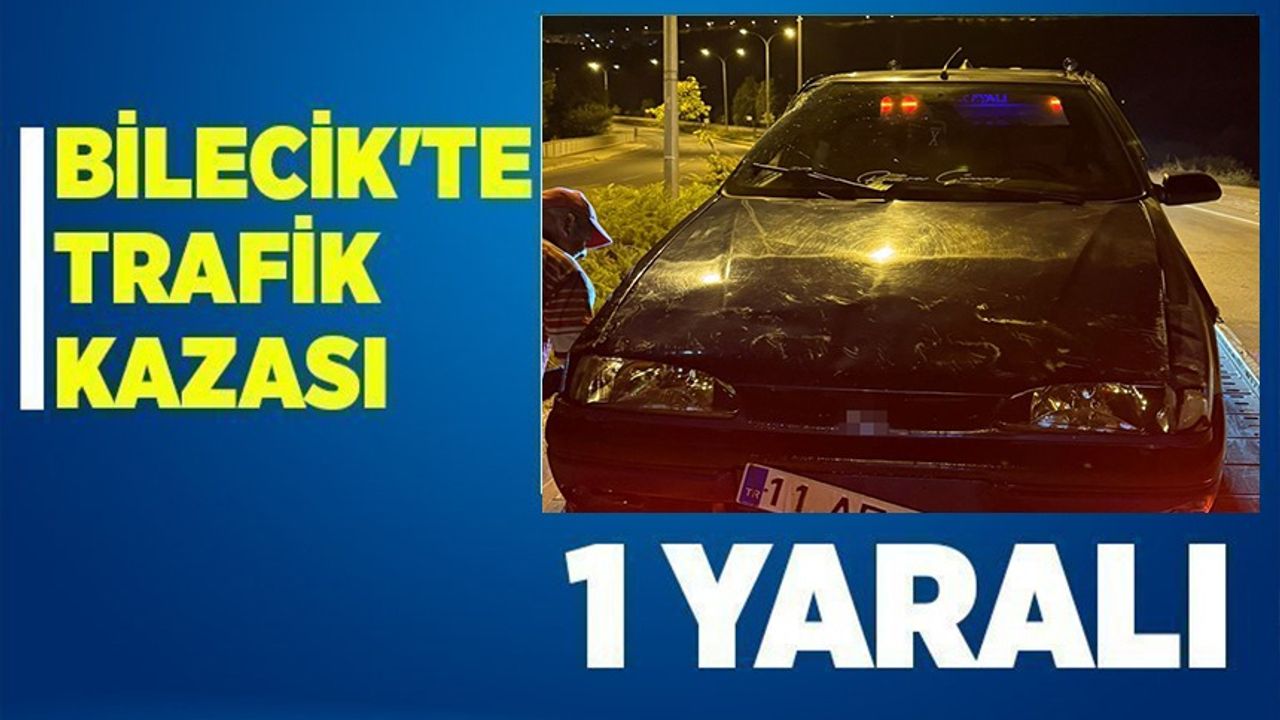 1 kişi yaralanmış trafik kazası meydana geldi.