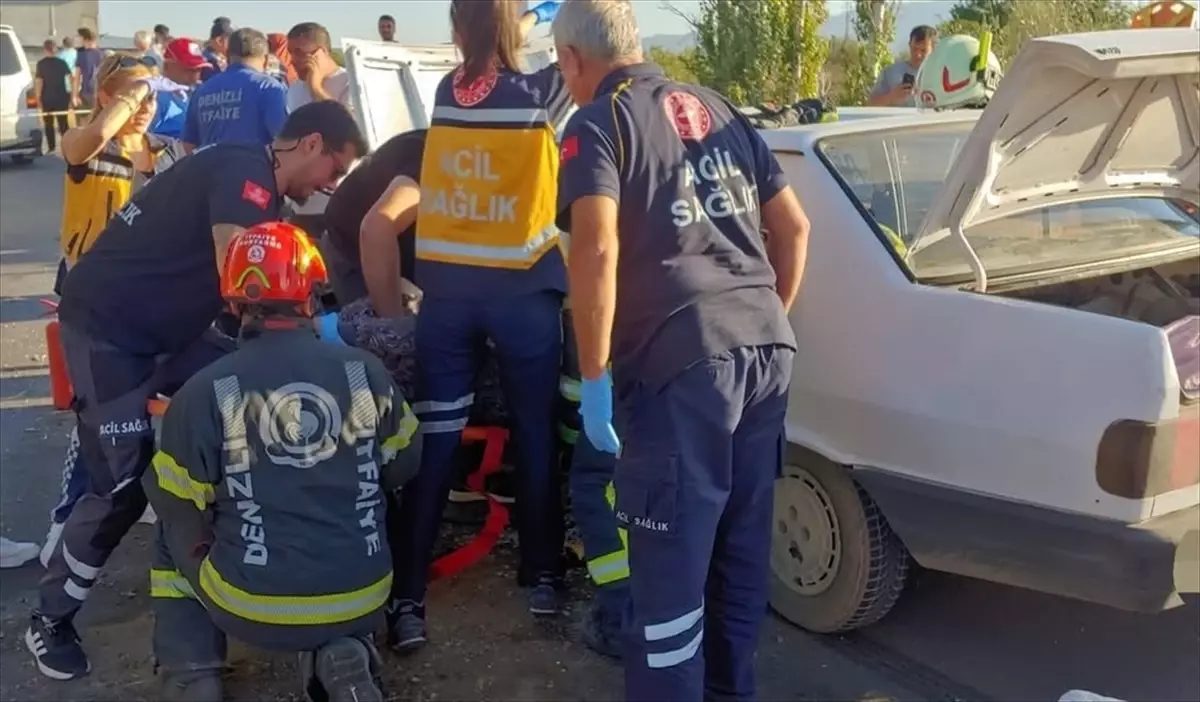 Denizli'de trajik kaza! Bir kişi hayatını kaybetti, beş kişi yaralandı.