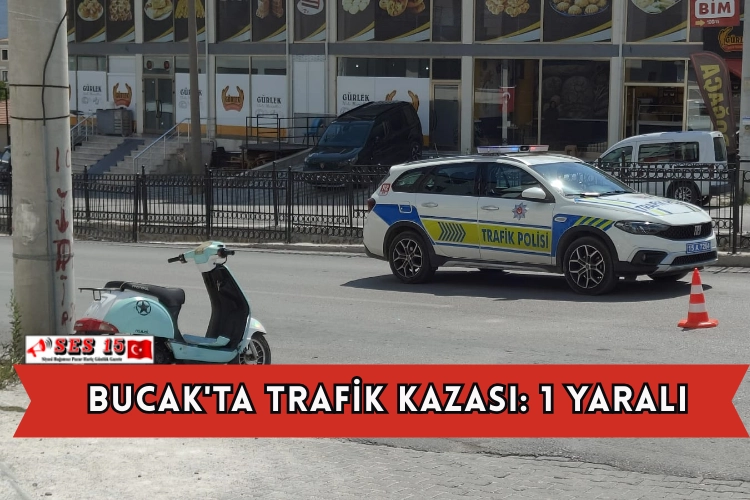 Bucak'ta Trafik Kazası: 1 kişi yaralandı.