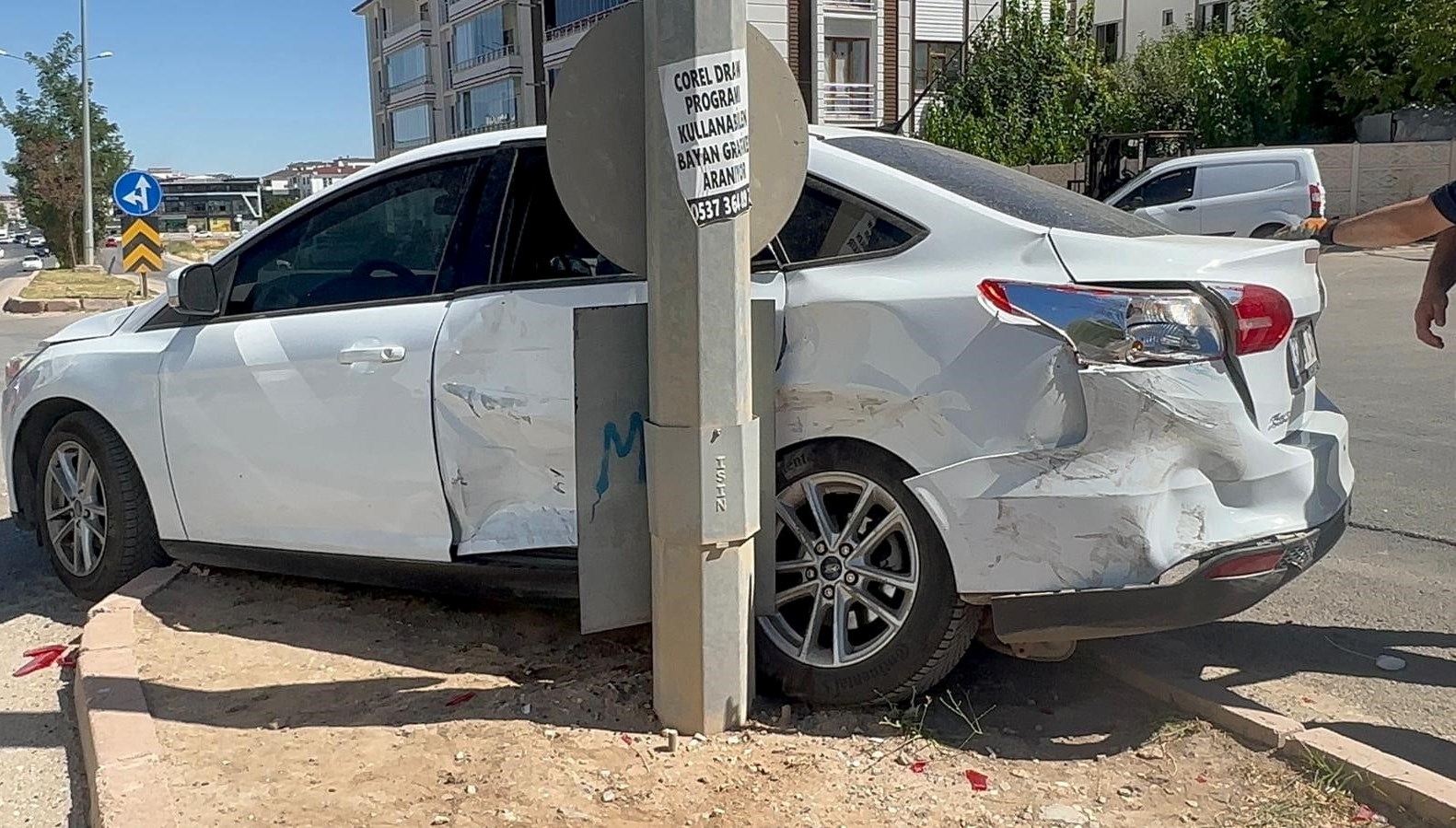 Elazığ’ta kaza sonucu 2 kişi yaralandı.
