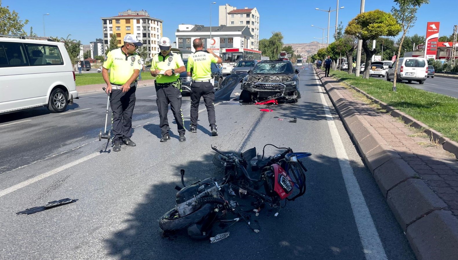 Kayseri'de yaşanan kazada bir kişi hayatını kaybetti.