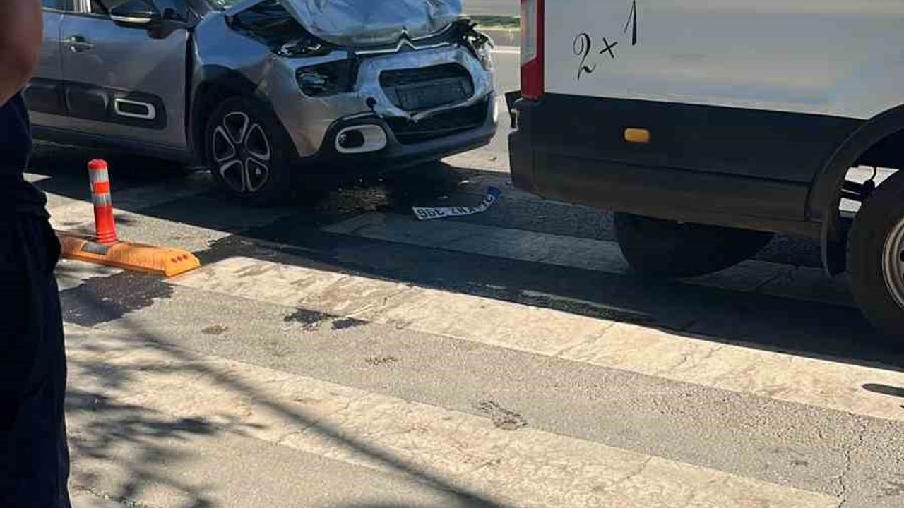 Diyarbakır'da kaza meydana geldi, 1 kişi yaralandı.