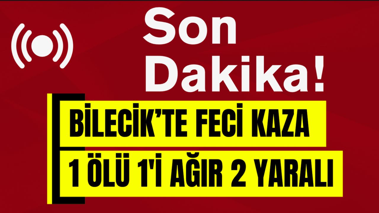 Bilecik'te korkunç kaza: 1 kişi hayatını kaybetti, 1 kişi ağır yaralandı, 2 kişi yaralandı.