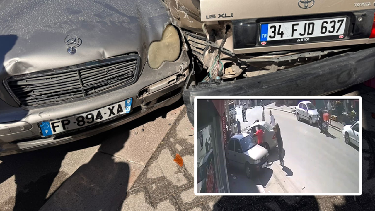 Eskişehir'de trafik kazasında çocuk araç ve duvar arasında sıkıştı.