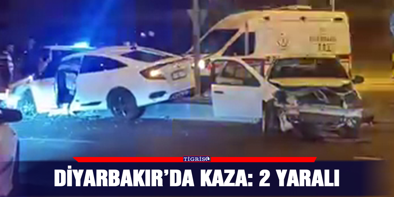 Diyarbakır'da meydana gelen kazada 2 kişi yaralandı.