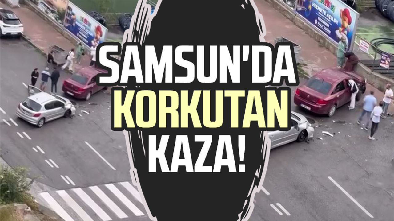 Samsun İlkadım'da endişe veren bir trafik kazası!