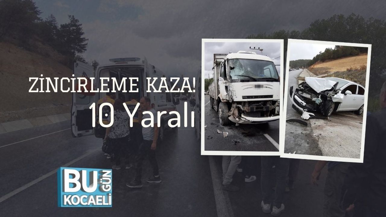 Trafik Kazasıyla 10 Kişi Yaralandı.